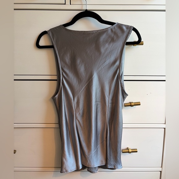 Madewell Satin Cutaway Vest Top - Picture 2 of 4